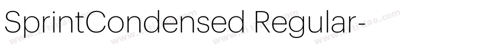 SprintCondensed Regular字体转换